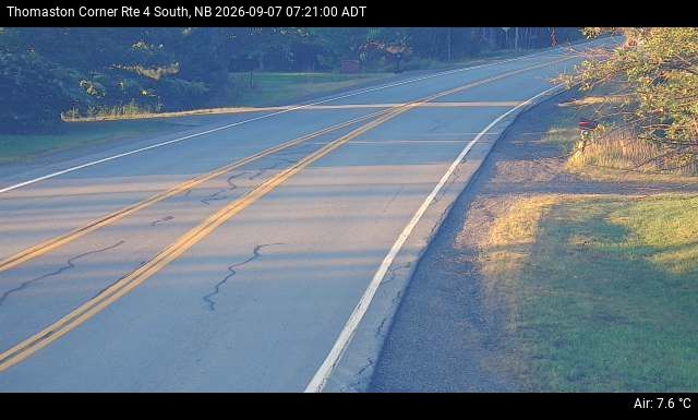 Web Cam image of Thomaston Corner (NB Highway 4)