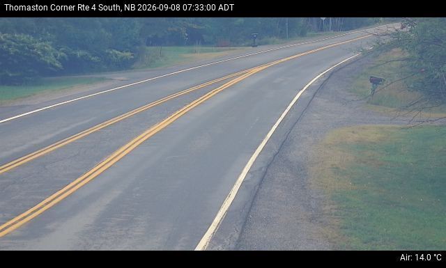 Web Cam image of Thomaston Corner (NB Highway 4)