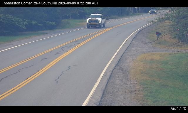 Web Cam image of Thomaston Corner (NB Highway 4)