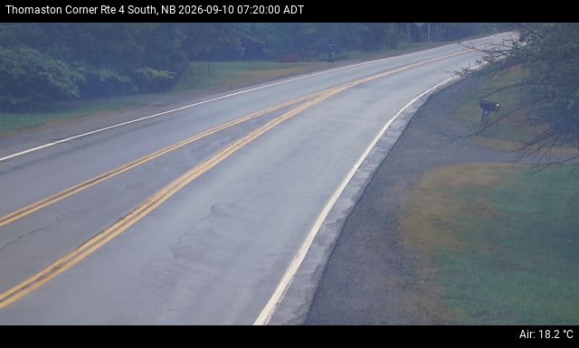 Web Cam image of Thomaston Corner (NB Highway 4)