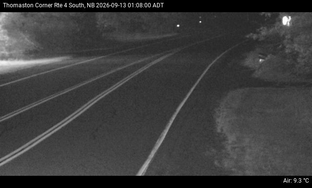 Web Cam image of Thomaston Corner (NB Highway 4)