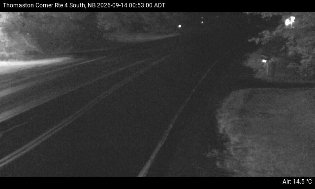 Web Cam image of Thomaston Corner (NB Highway 4)