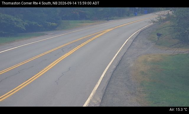 Web Cam image of Thomaston Corner (NB Highway 4)