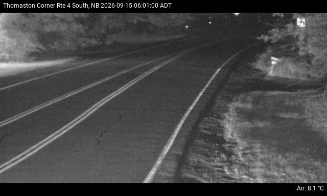 Web Cam image of Thomaston Corner (NB Highway 4)