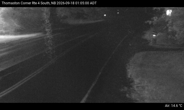 Web Cam image of Thomaston Corner (NB Highway 4)