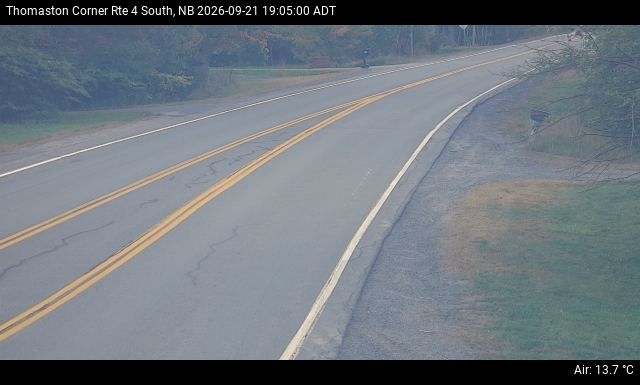Web Cam image of Thomaston Corner (NB Highway 4)