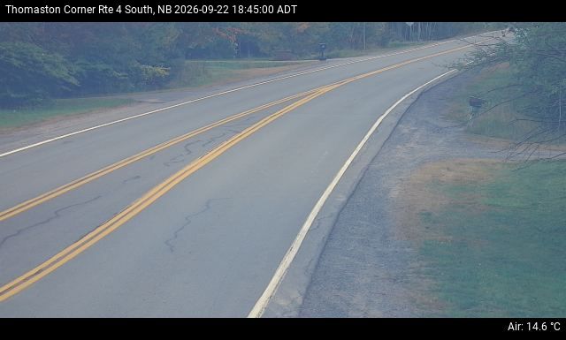 Web Cam image of Thomaston Corner (NB Highway 4)