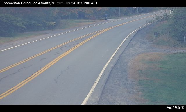 Web Cam image of Thomaston Corner (NB Highway 4)