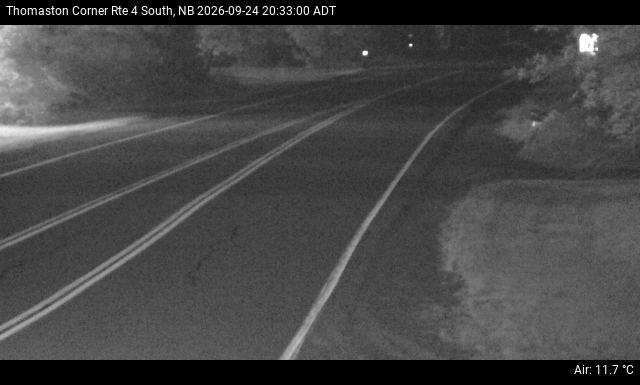 Web Cam image of Thomaston Corner (NB Highway 4)