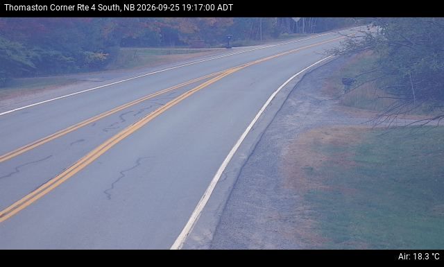 Web Cam image of Thomaston Corner (NB Highway 4)