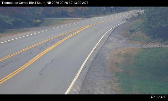 Web Cam image of Thomaston Corner (NB Highway 4)