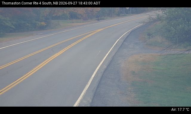 Web Cam image of Thomaston Corner (NB Highway 4)
