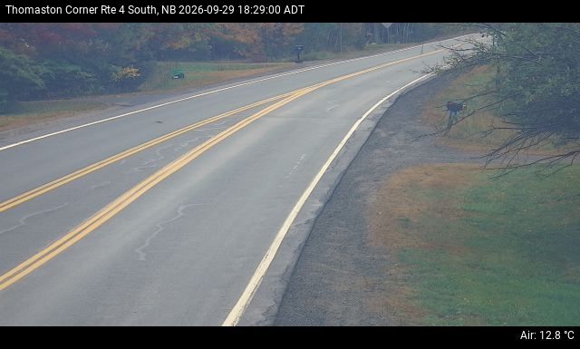 Web Cam image of Thomaston Corner (NB Highway 4)
