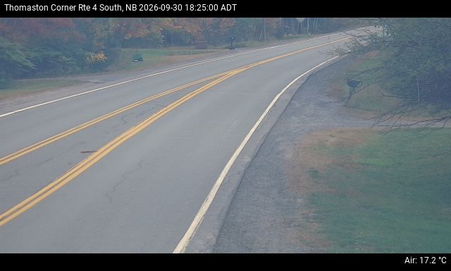 Web Cam image of Thomaston Corner (NB Highway 4)