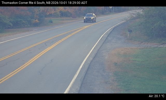 Web Cam image of Thomaston Corner (NB Highway 4)