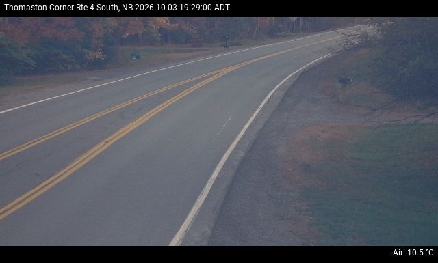 Web Cam image of Thomaston Corner (NB Highway 4)