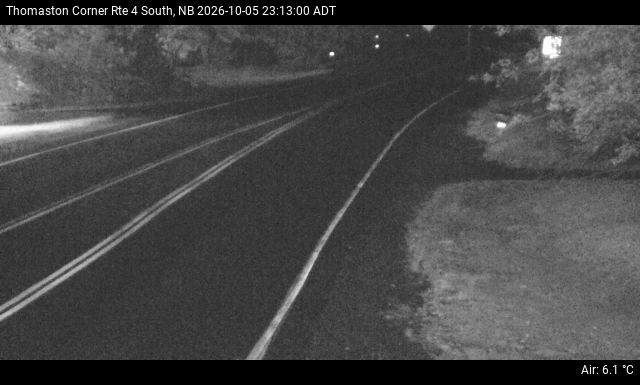 Web Cam image of Thomaston Corner (NB Highway 4)