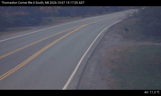Web Cam image of Thomaston Corner (NB Highway 4)