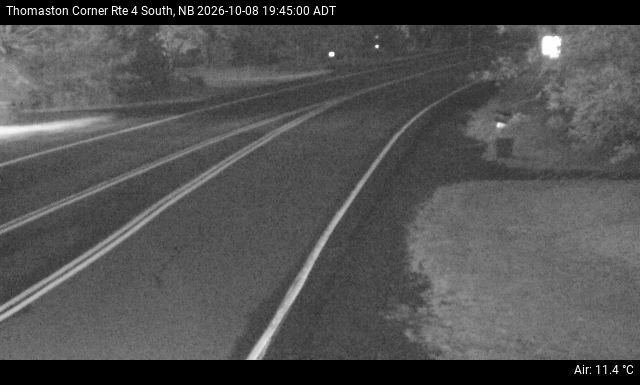 Web Cam image of Thomaston Corner (NB Highway 4)