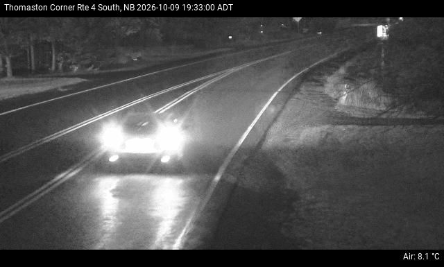 Web Cam image of Thomaston Corner (NB Highway 4)