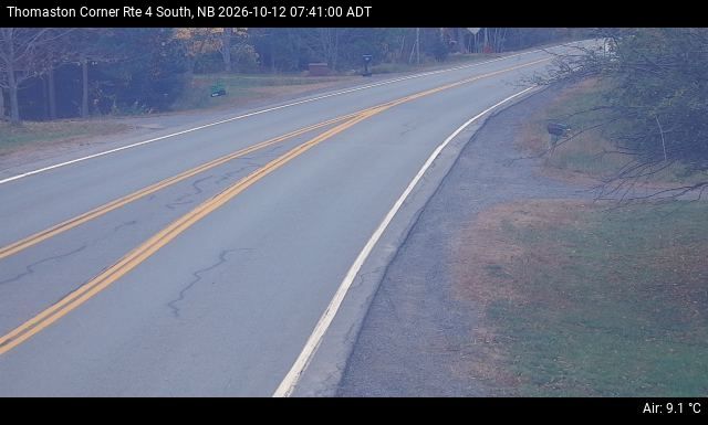 Web Cam image of Thomaston Corner (NB Highway 4)