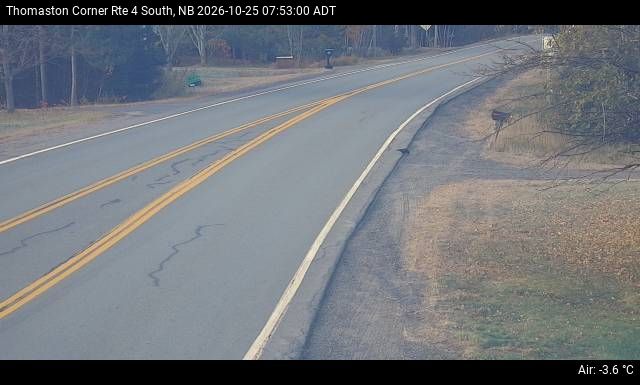 Web Cam image of Thomaston Corner (NB Highway 4)
