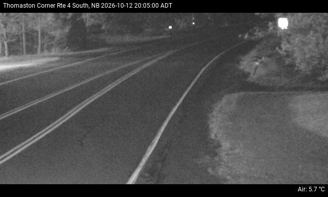 Web Cam image of Thomaston Corner (NB Highway 4)