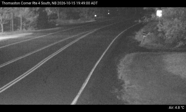 Web Cam image of Thomaston Corner (NB Highway 4)