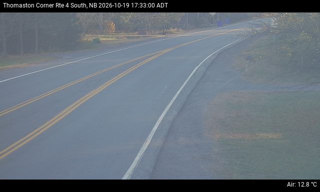 Web Cam image of Thomaston Corner (NB Highway 4)