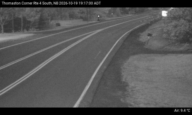 Web Cam image of Thomaston Corner (NB Highway 4)