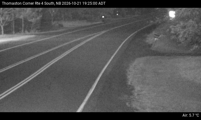 Web Cam image of Thomaston Corner (NB Highway 4)