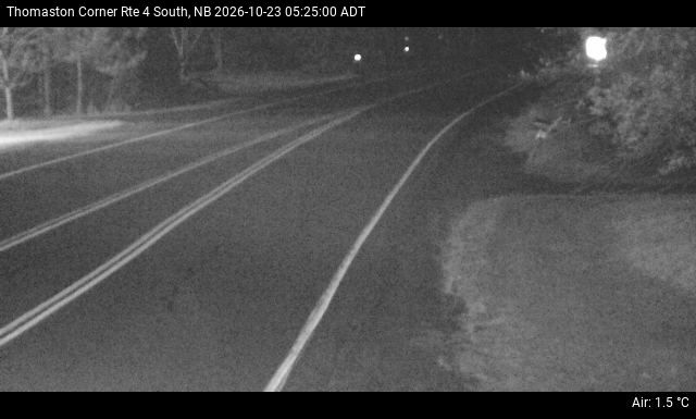 Web Cam image of Thomaston Corner (NB Highway 4)