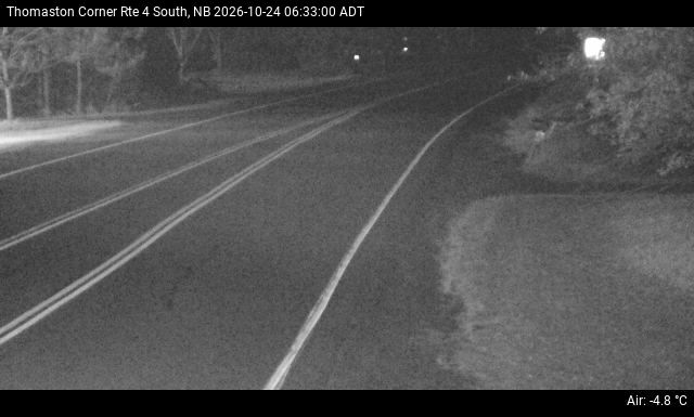 Web Cam image of Thomaston Corner (NB Highway 4)