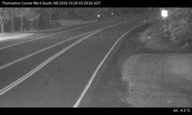 Web Cam image of Thomaston Corner (NB Highway 4)