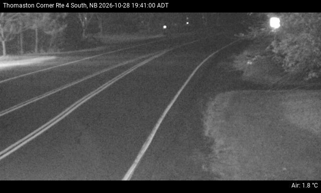 Web Cam image of Thomaston Corner (NB Highway 4)