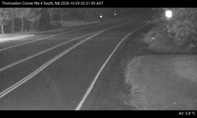 Web Cam image of Thomaston Corner (NB Highway 4)
