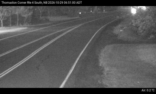 Web Cam image of Thomaston Corner (NB Highway 4)