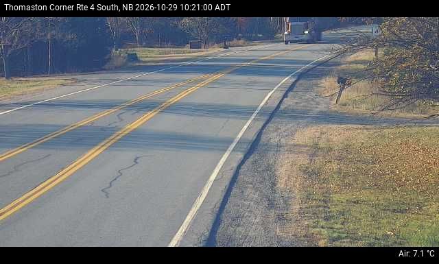 Web Cam image of Thomaston Corner (NB Highway 4)