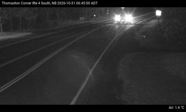 Web Cam image of Thomaston Corner (NB Highway 4)