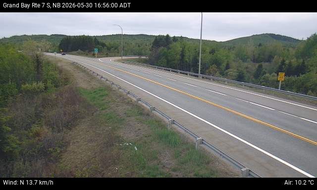 Web Cam image of Grand Bay-Westfield (NB Highway 7)