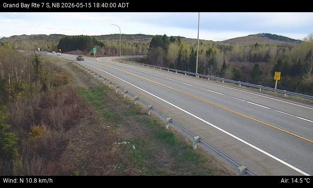 Web Cam image of Grand Bay-Westfield (NB Highway 7)