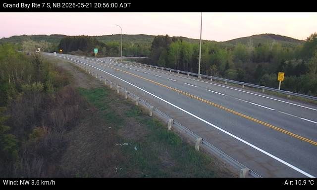 Web Cam image of Grand Bay-Westfield (NB Highway 7)