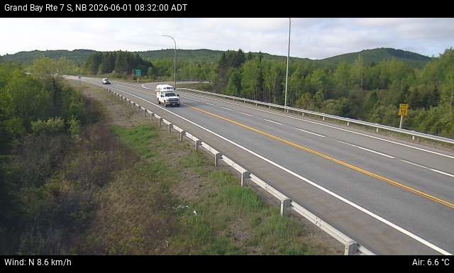 Web Cam image of Grand Bay-Westfield (NB Highway 7)