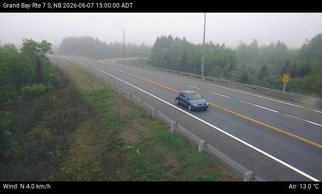 Web Cam image of Grand Bay-Westfield (NB Highway 7)