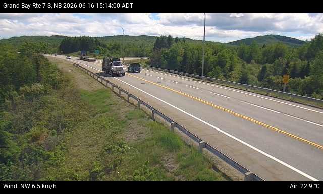 Web Cam image of Grand Bay-Westfield (NB Highway 7)