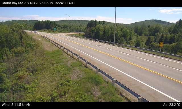 Web Cam image of Grand Bay-Westfield (NB Highway 7)