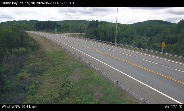 Web Cam image of Grand Bay-Westfield (NB Highway 7)