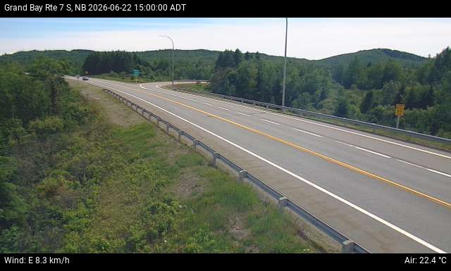 Web Cam image of Grand Bay-Westfield (NB Highway 7)