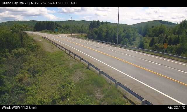 Web Cam image of Grand Bay-Westfield (NB Highway 7)