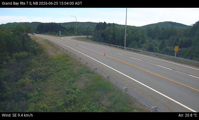 Web Cam image of Grand Bay-Westfield (NB Highway 7)